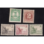 ESPAÑA SPAIN Nº 914/18 1940 CIFRAS Y CID MNH 