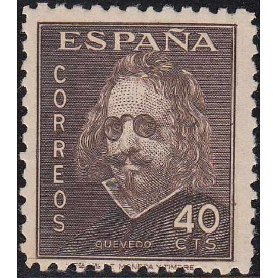 España Spain 989 1945 Centenario muerte de Quevedo MNH España Spain 989 1945 Centenario muerte de Quevedo MNH