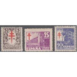 España Spain 1017/19 1947 Pro Tubercolisis Cruz de Lorena MNH España Spain 1017/19 1947 Pro Tubercolisis Cruz de Lorena MNH