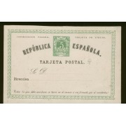 España Spain Entero Postal 2v Vuelta 1874