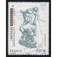 France Francia Autoadhesivos 633 2011 Serie artística Escultura de Antoine Bourdelle  Centauro  Lujo