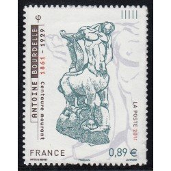 France Francia Autoadhesivos 633 2011 Serie artística Escultura de Antoine Bourdelle Centauro Lujo France Francia Autoadhesivos 633 2011 Serie artística Escultura de Antoine Bourdelle Centauro Lujo