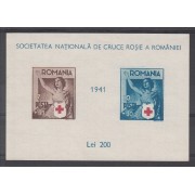 Rumania - 7 1941 CRUZ ROJA RED CROS Nueva, sin goma