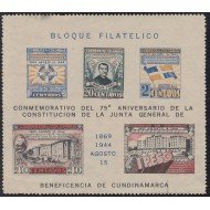 Colombia HB 1 1944 Beneficencia de Cundinamarca MNH