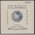 Colombia HB 5 1950 75º Aniv. del UPU Aéreo  Mapa mundi MNH