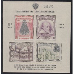 Colombia HB 8 1954 Colegio Nuestra Sra del Rosario C Aéreo MNH Colombia HB 8 1954 Colegio Nuestra Sra del Rosario C Aéreo MNH