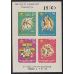Colombia HB 25 1961 IV Juegos Deportivos MNH Colombia HB 25 1961 IV Juegos Deportivos MNH