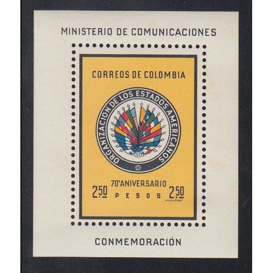 Colombia HB 26 1962 Organización Estados Americanos MNH Colombia HB 26 1962 Organización Estados Americanos MNH