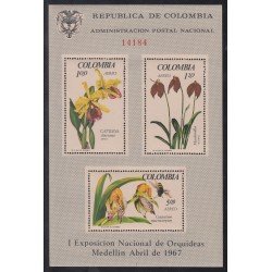 Colombia HB 27 1967 Exp. de Orquídeas Medellín MNH Colombia HB 27 1967 Exp. de Orquídeas Medellín MNH