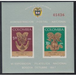 Colombia HB 28 1967 Ex. Filatélica Bogotá MNH Colombia HB 28 1967 Ex. Filatélica Bogotá MNH