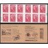 France Francia Carnets 4197-C23 -12 sellos tipo Marianne de Beaujard  Sellos de Andorra  en reverso Lujo