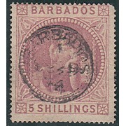 BARBADOS 25 / SG 64 1873 Britania MH