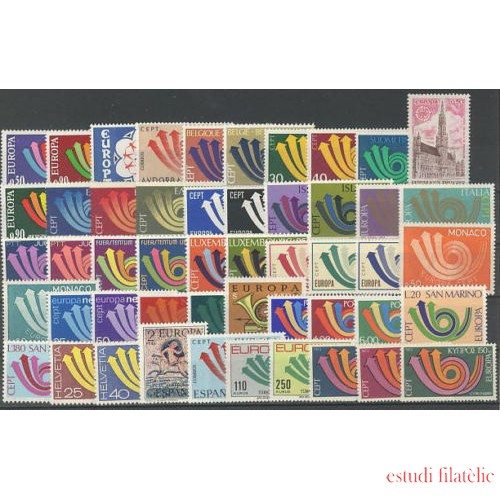 Tema Europa - 1973 - Completo Tema Europa 50 Sellos