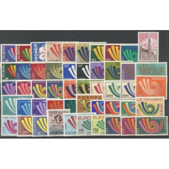 Tema Europa - 1973 - Completo Tema Europa 50 Sellos Tema Europa - 1973 - Completo Tema Europa 50 Sellos