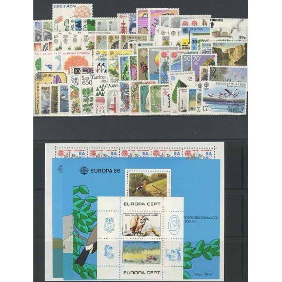 Tema Europa - 1986 - Completo Tema Europa 73 Sellos + 5 HB Tema Europa - 1986 - Completo Tema Europa 73 Sellos + 5 HB