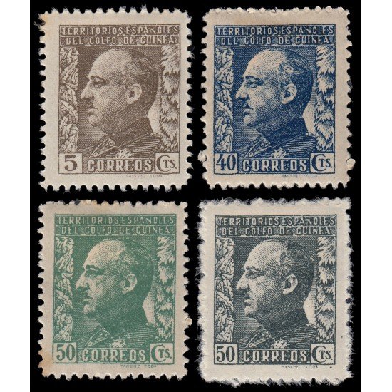 Guinea Española 260/63 1940 Franco MH