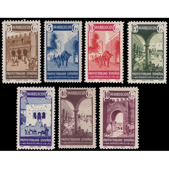 Marruecos Morocco 234/40 1941 Monumento Valor 239 es MNH MH/MNH