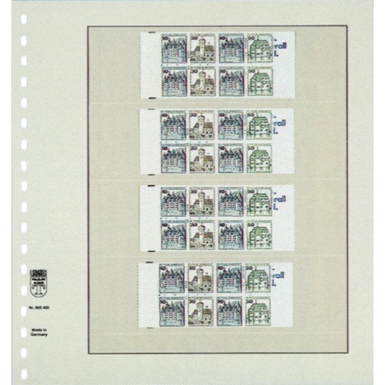 Lindner 802420 Hojas T-Blanko Creaciones Personales Altura: 56,55,56,55 mm. Lindner 802420 Hojas T-Blanko Creaciones Personales Altura: 56,55,56,55 mm.