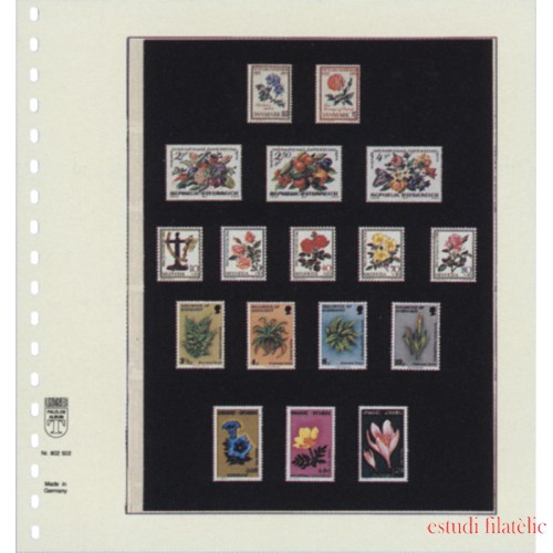 Lindner 802502 Hojas T-Blanko Creaciones Personales Altura: 53,41,36,36,41 mm.