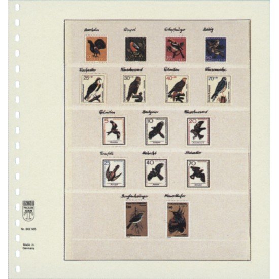 Lindner 802505 Hojas T-Blanko Creaciones Personales Altura: 46,37,38,38,41 mm.