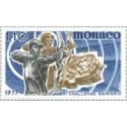 Monaco -1095 - 1977 Xº Desafío inter. Rainiero III -tiro con arco-Lujo