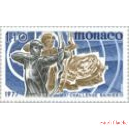 Monaco -1095 - 1977 Xº Desafío inter. Rainiero III -tiro con arco-Lujo