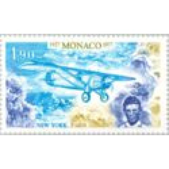 Monaco - 1096 - 1977 50º Aniv. 1ª travesía aérea del Atlántico Norte-C. Lindberg-Lujo