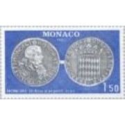 Monaco - 1231 - 1980 Numismática-ecu de plata de 1649/Honoré II-Lujo