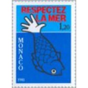 Monaco - 1264 - 1981 Protección de la vida marina Lujo