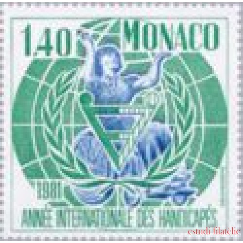 Monaco - 1276 - 1981 Año inter. de los discapacitadoso Lujo