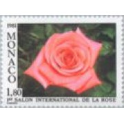 Monaco - 1297 - 1971 1er Salón inter. de la rosa-Monte-Carlo-Lujo