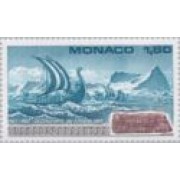 Monaco - 1356 - 1982 Milenario del descubrimiento de Groenlandia-Erik  el Rojo/flota vikinga-Lujo