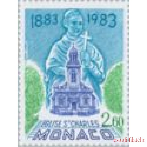 Monaco - 1368 - 1983 Cent. de la iglesia de St. Carlos-Monte-Carlo-Lujo