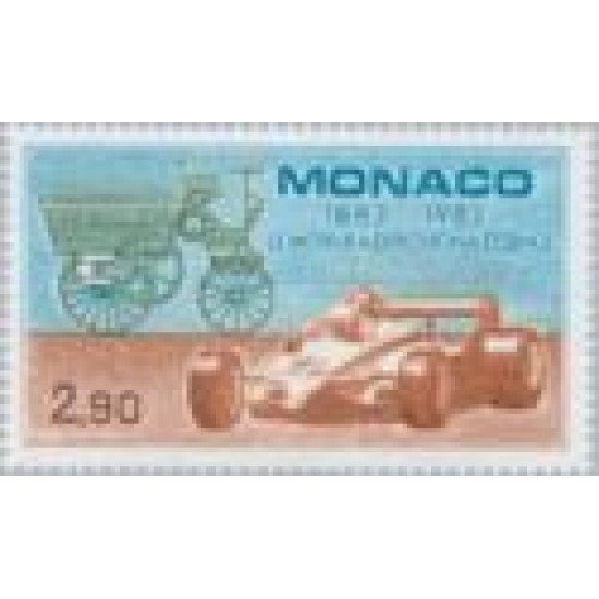 Monaco - 1371 - 1983 Cent. del automóvil moderno-motor a explosión/coches antiguos-Lujo Monaco - 1371 - 1983 Cent. del automóvil moderno-motor a explosión/coches antiguos-Lujo