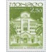 Monaco - 1574 - 1987 Cent. de la diócesis de Mónaco-Catedral-Lujo