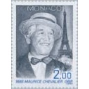 Monaco - 1639 - 1988 Cent. de Mauride Chevalier-retrato-Lujo