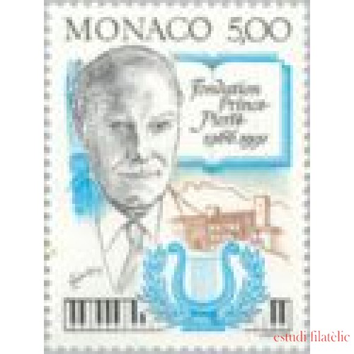 Monaco - 1777 - 1991 XXVº Aniv. de la fundación Príncipe Pedro de Mónaco-retrato-Lujo