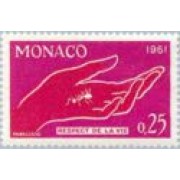 Monaco - 554 - 1961 Campaña para el respeto a los animales Lujo