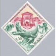 Monaco - 615 - 1963 Cent. de la 1ª Conf. postal inter.-París-Lujo
