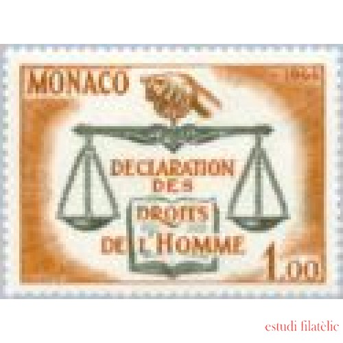 Monaco - 661 - 1964 15º Aniv. declaración de los derechos humanos Lujo