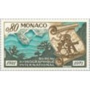 Monaco - 861 - 1971 50º Aniv. de la oficona hidrográfica inter. Lujo