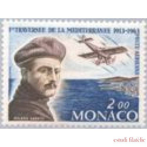 Monaco A 81 1963 50º Aniv. Travesía del Mediterràneo R. Garros Avión MNH