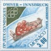 Monaco A 83 1964 JJOO de Invierno Innsbruck Bobsleigh MNH