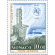 Monaco A 84 1965 Cent. de la Unión inter. Telecomunicaciones Estación TV Monte Carlo MNH