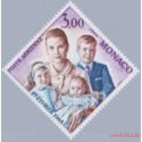 Monaco A 85 1966 Aniv. Princesa Estefanía Grace y sus Hijos MNH