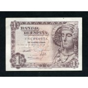 España billetes 1 Pta Madrid 12 6  1948 Dama de Elche sin circular