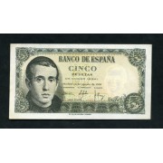 España billete 5 Ptas Agosto 1951 Balmes Sin Circular