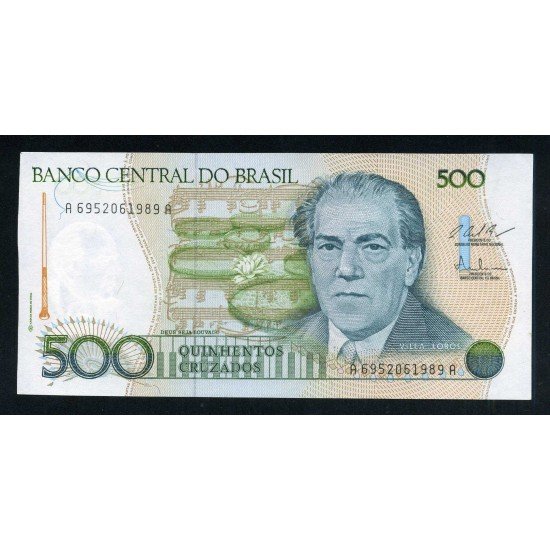 Brasil 500 Cruzeiros 1996 Billete Banknote Sin Circular Brasil 500 Cruzeiros 1996 Billete Banknote Sin Circular