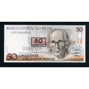 Brasil 50 Cruzeiros 1990 Billete Banknote Sin Circular