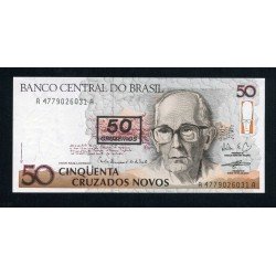Brasil 50 Cruzeiros 1990 Billete Banknote Sin Circular Brasil 50 Cruzeiros 1990 Billete Banknote Sin Circular